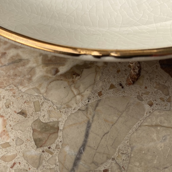 Prince William 22k gold rim trinket dish - Picture 3 of 4